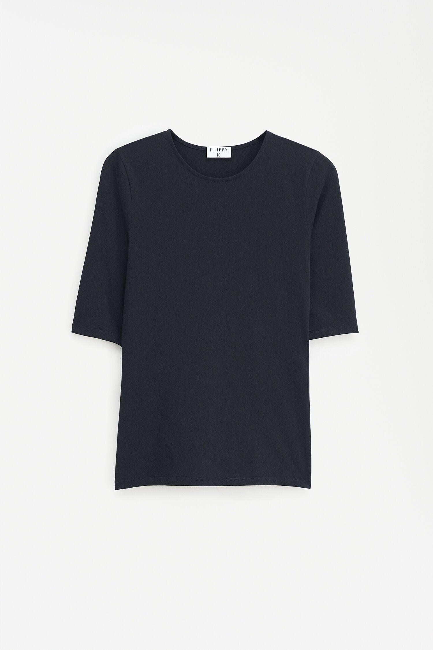 Filippa K / Cotton Stretch Elbow Sleeve / Black