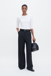 Filippa K / Cotton Stretch Long Sleeve  / White