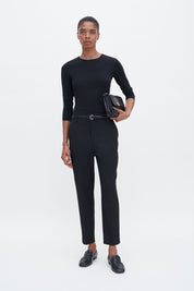 Filippa K / Cotton Stretch Long Sleeve  / Black