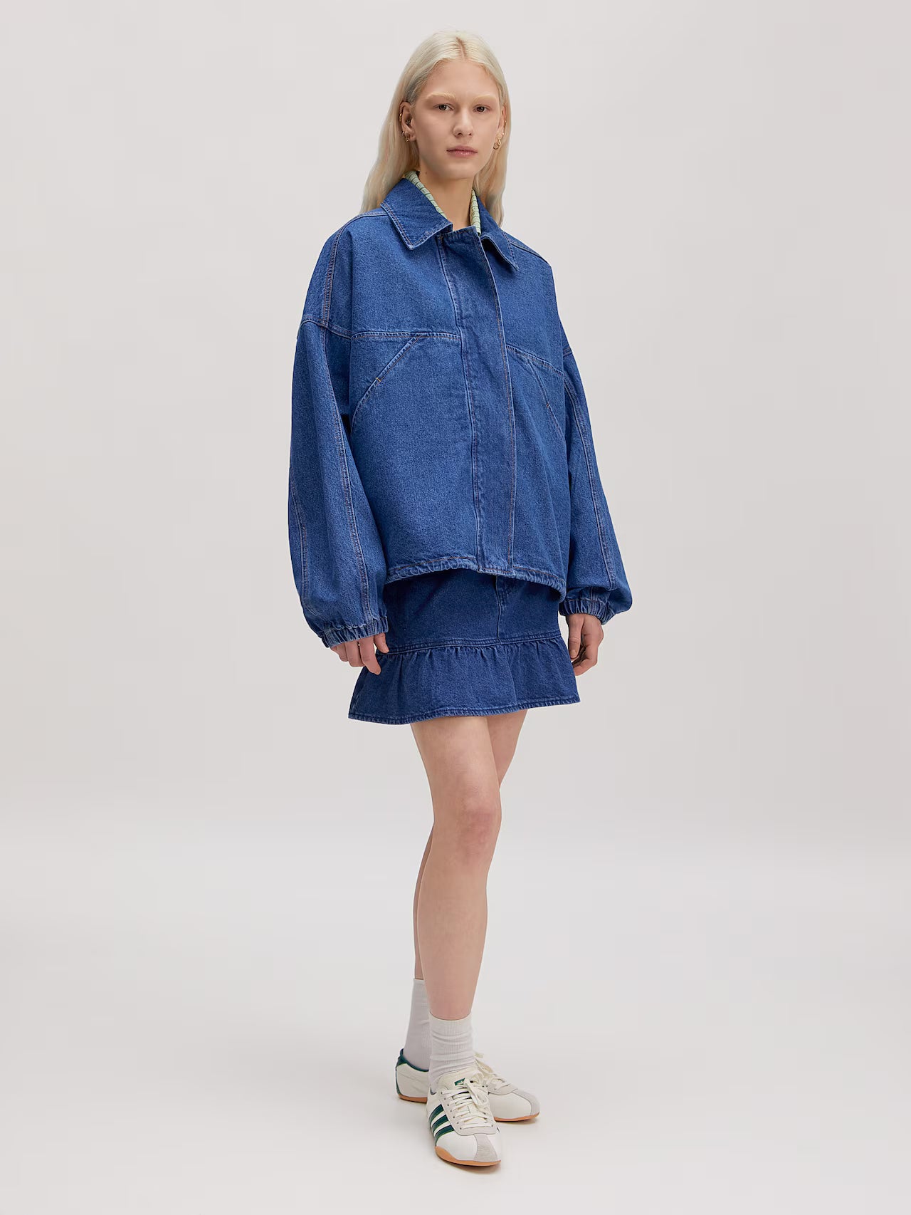 Edited / Jilian Jacket / Mid blue denim