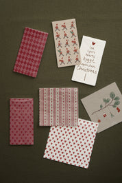 Ib Laursen / Serviette 20x20 cm rote Herzen 50 Stck/Pck