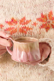Ib Laursen / Tasse m/Henkel Varbjerg rosa Farbspiel
