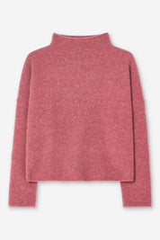 Filippa K / mika yak funnelneck sweater / Soft Raspberry