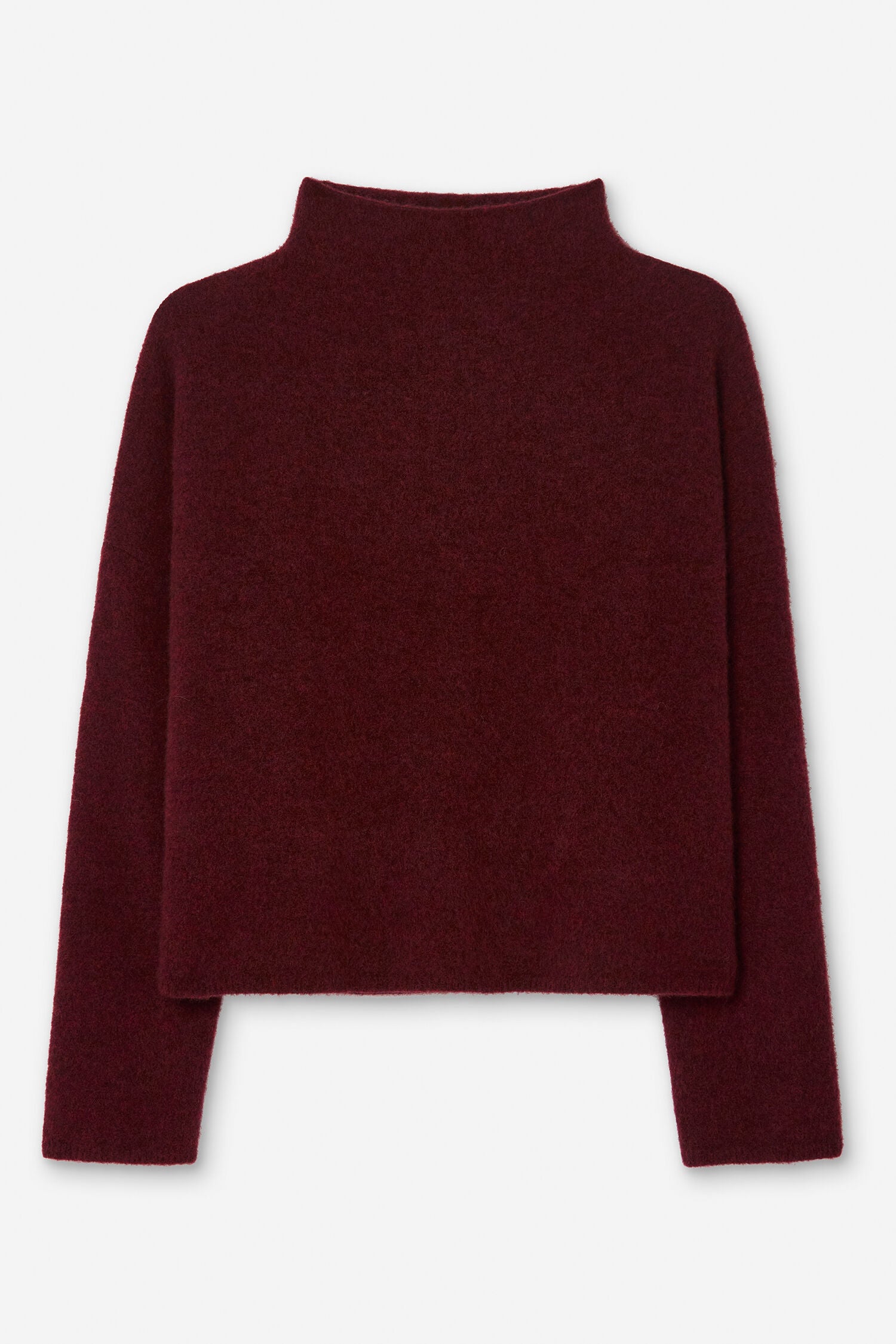 Filippa K / mika yak funnelneck sweater / Mahogany Red