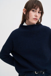 Filippa K / mika yak funnelneck sweater / Navy