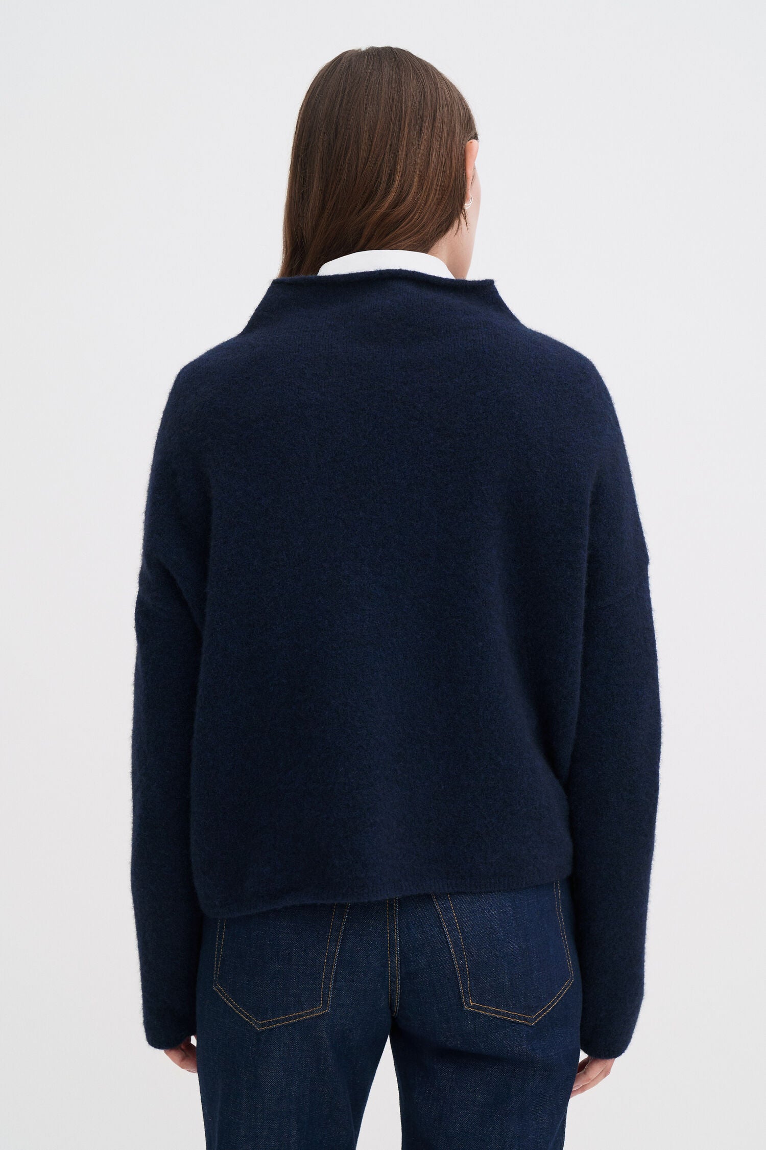 Filippa K / mika yak funnelneck sweater / Navy