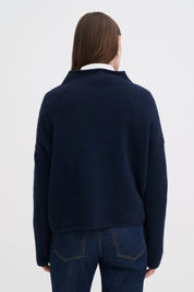 Filippa K / mika yak funnelneck sweater / Navy