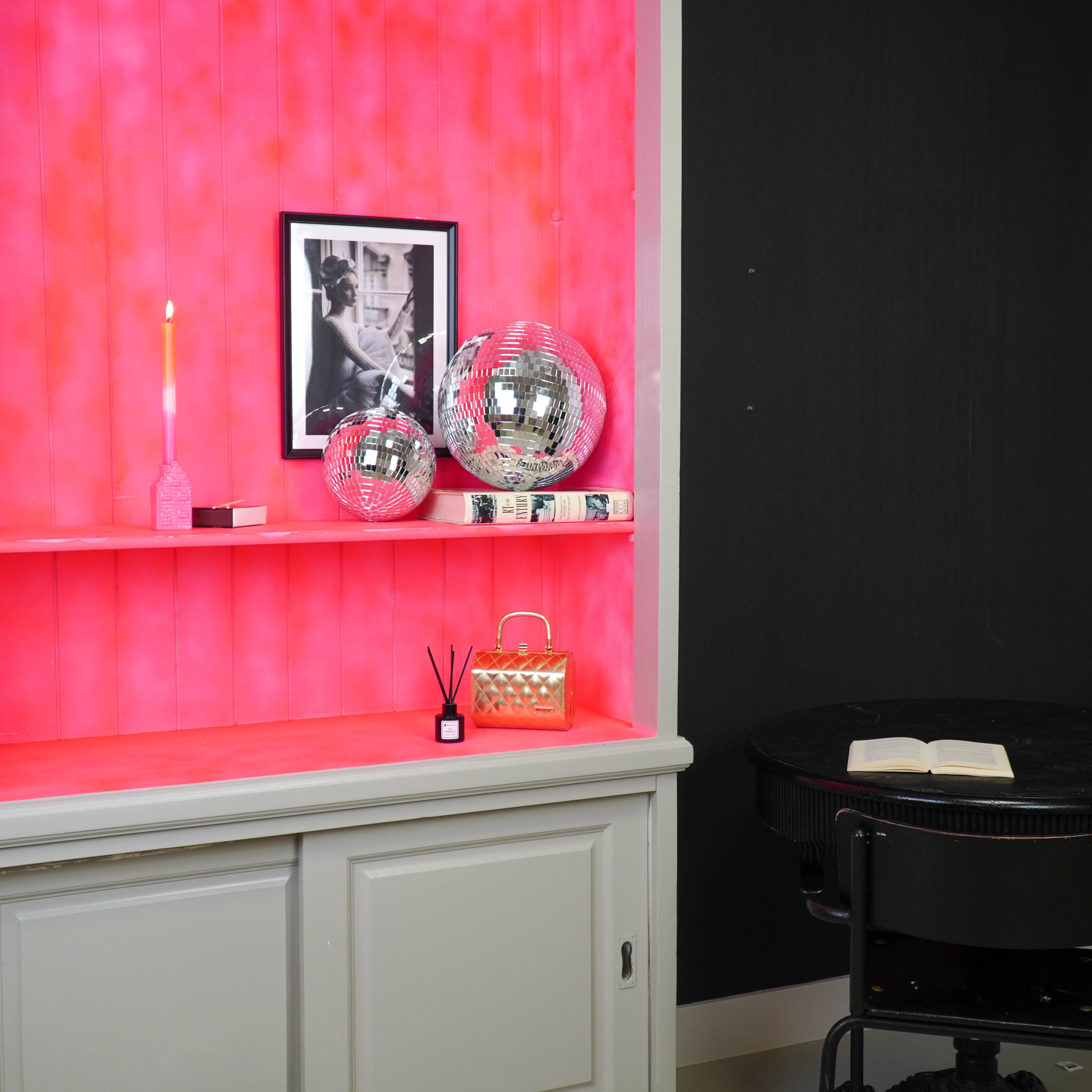 Weihnachtsdekoration - Weihnachtsanhänger - Discokugel - Schaumstoff - Silber - 20x20x20cm