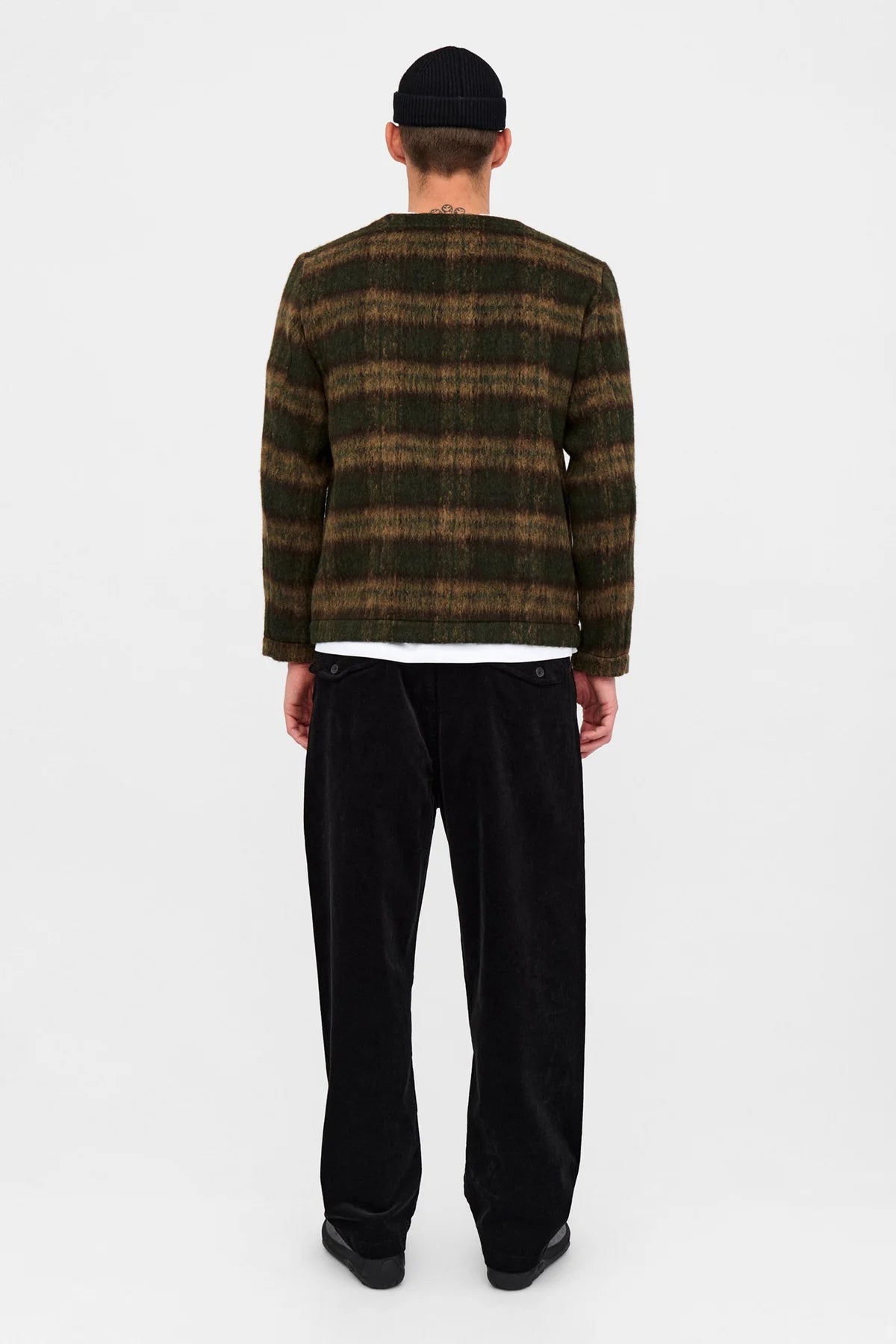 ANERKJENDT / AKDAN HEAVY TWILL CHECK OVERSHIRT / Forest night