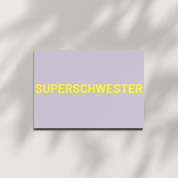 HERR&FRAUHEMPEL - Postkarte - SUPERSCHWESTER