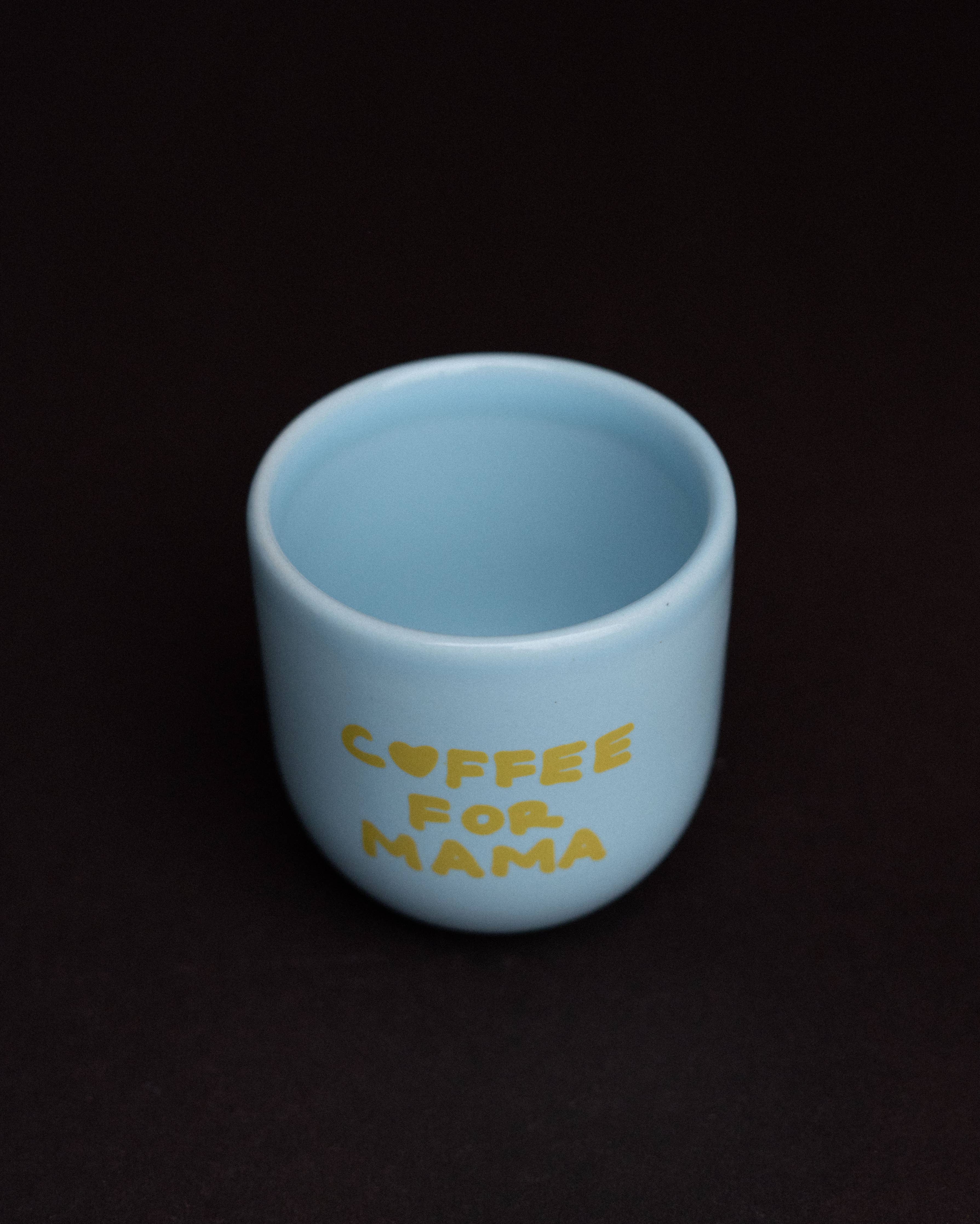 Sisi-Tasse, Kaffee für Mama, blau