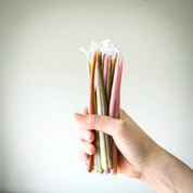 Bienenwachskerzen zum Geburtstag, 15-teiliges Set: Mit Glitzer