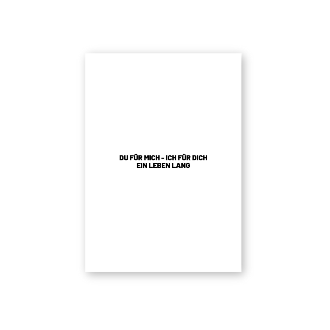 HERR&FRAUHEMPEL - Postkarte - EIN LEBEN LANG