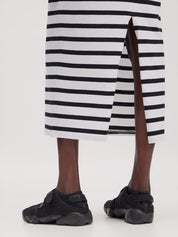 Edited / Liadan Dress / Stripes: Optic White + Black