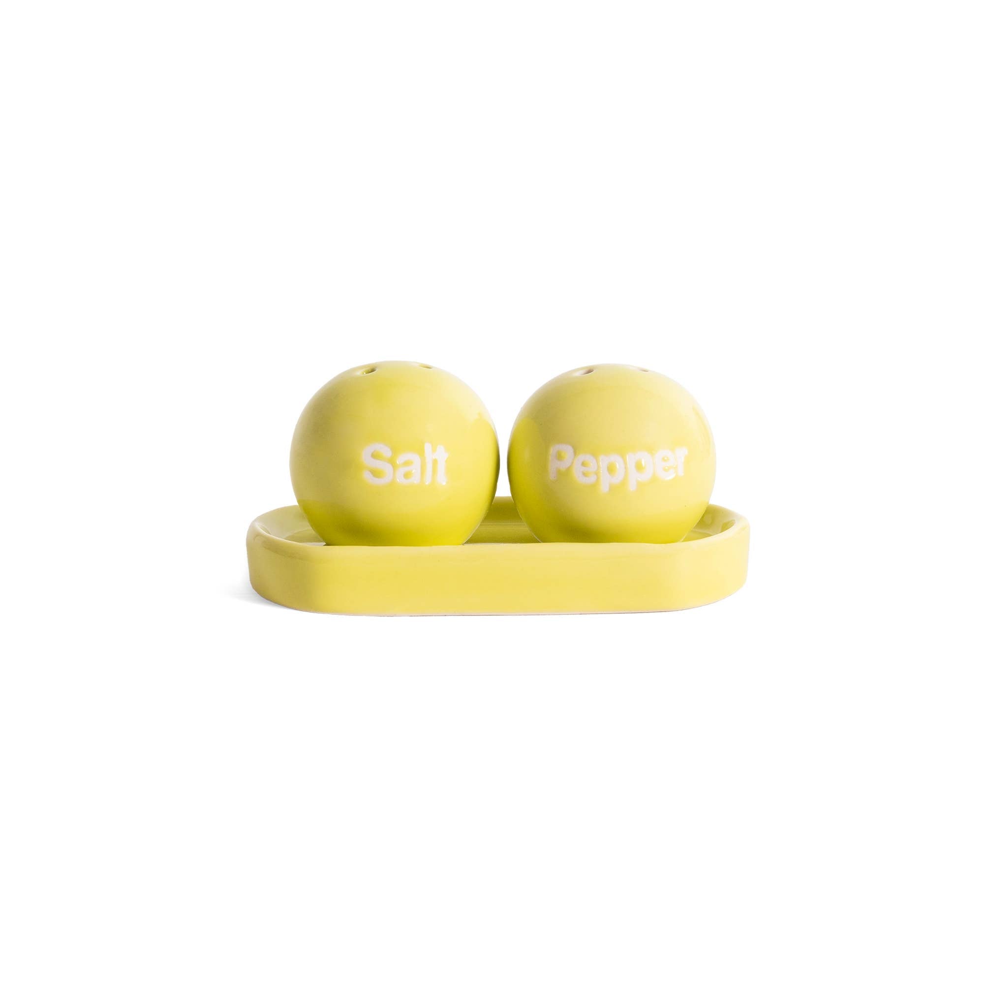 Helio Ferretti - Limettengrünes Ping-Pong-Salz- und Pfefferstreuer-Set HF