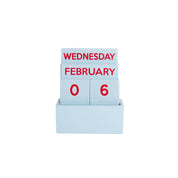 Hello Ferretti / HELLBLAUER KLEINER GLÄNZENDER VOLLFARBIGER KALENDER HF