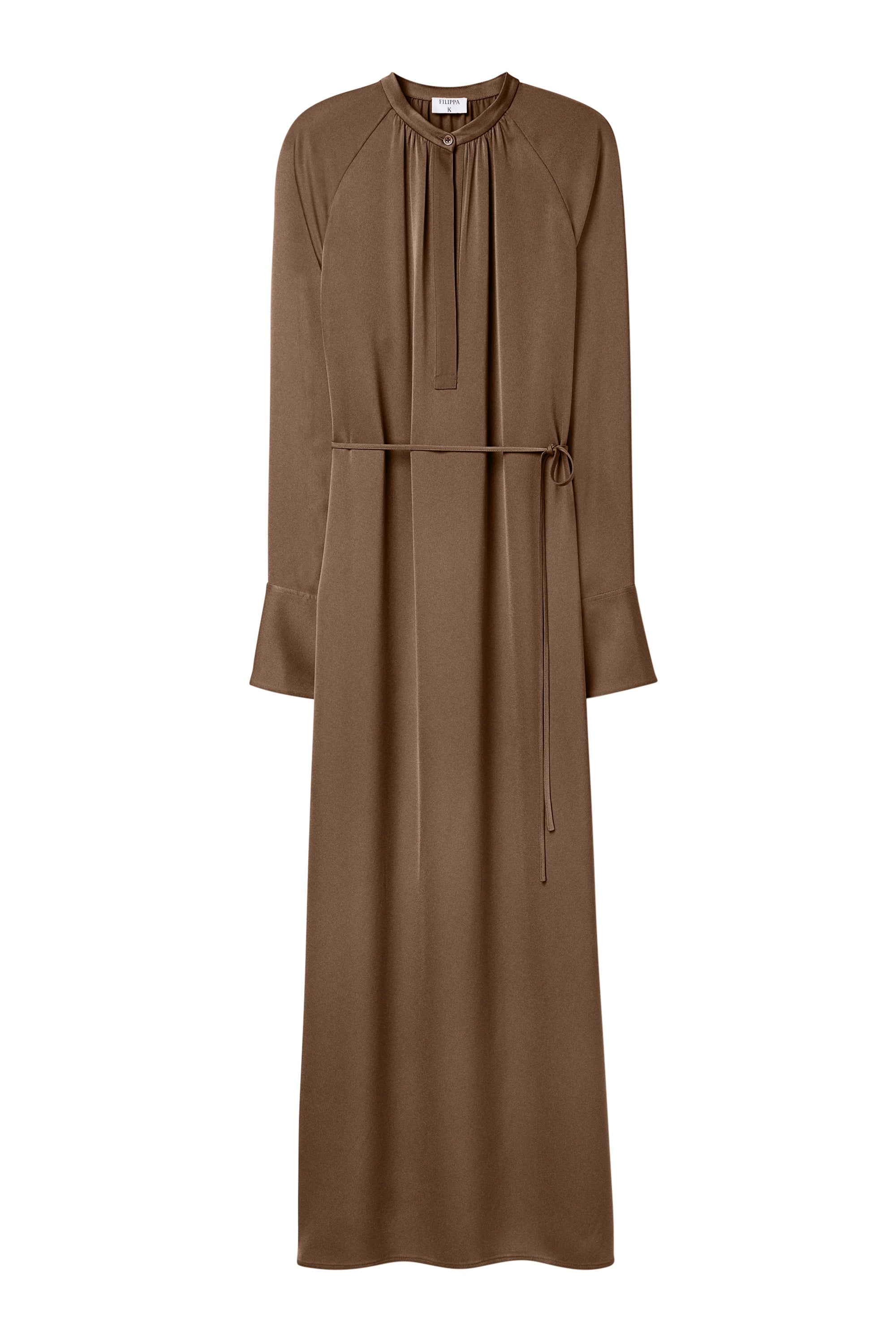 Filippa K / Gathered Raglan Dress / Oak Brown