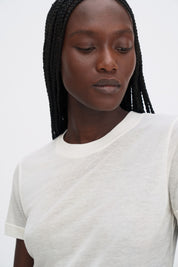Filippa K / lyocell cashmere tee / Off-White