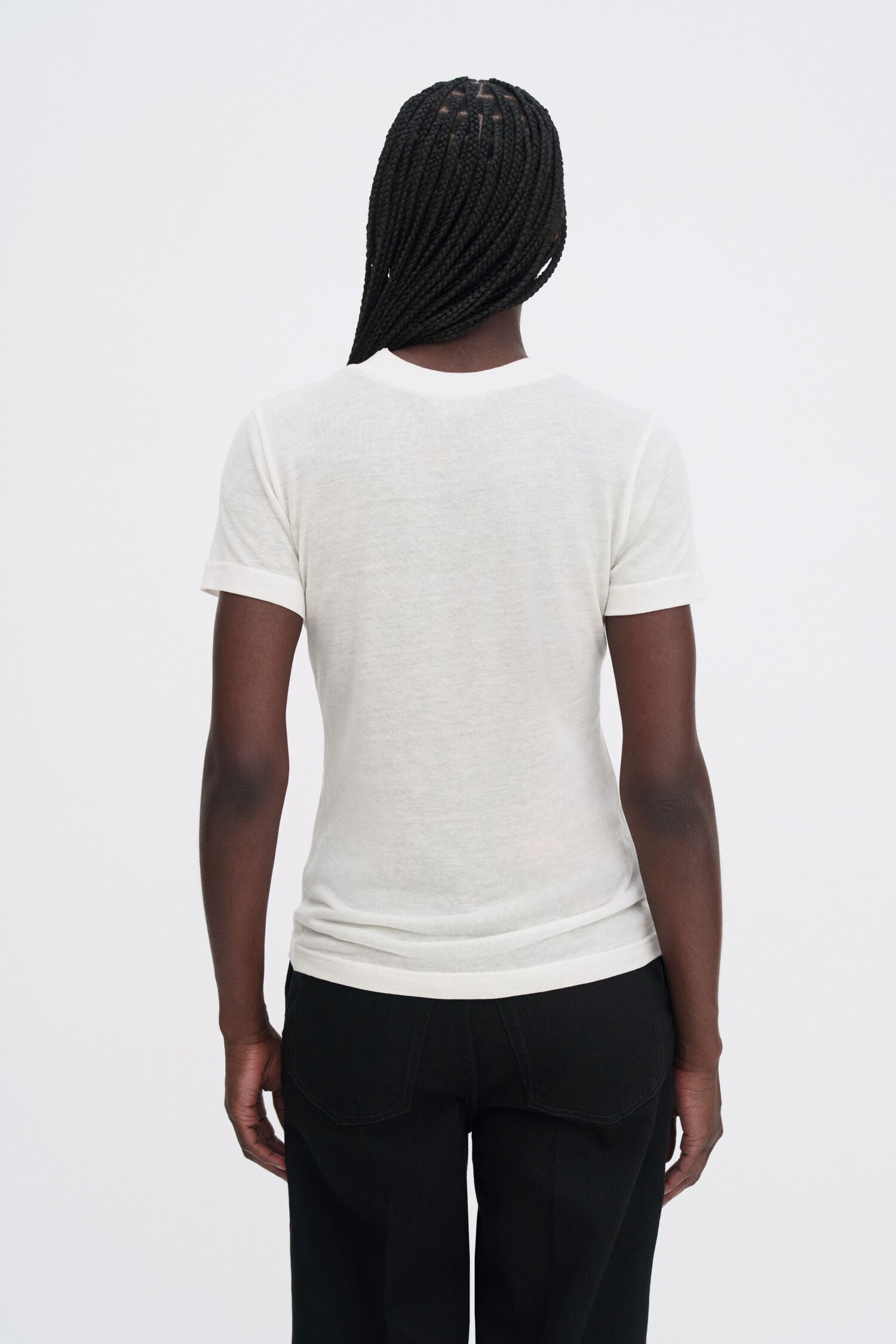 Filippa K / lyocell cashmere tee / Off-White