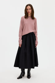 Filippa K / soft wool crewneck sweater / Light Pink