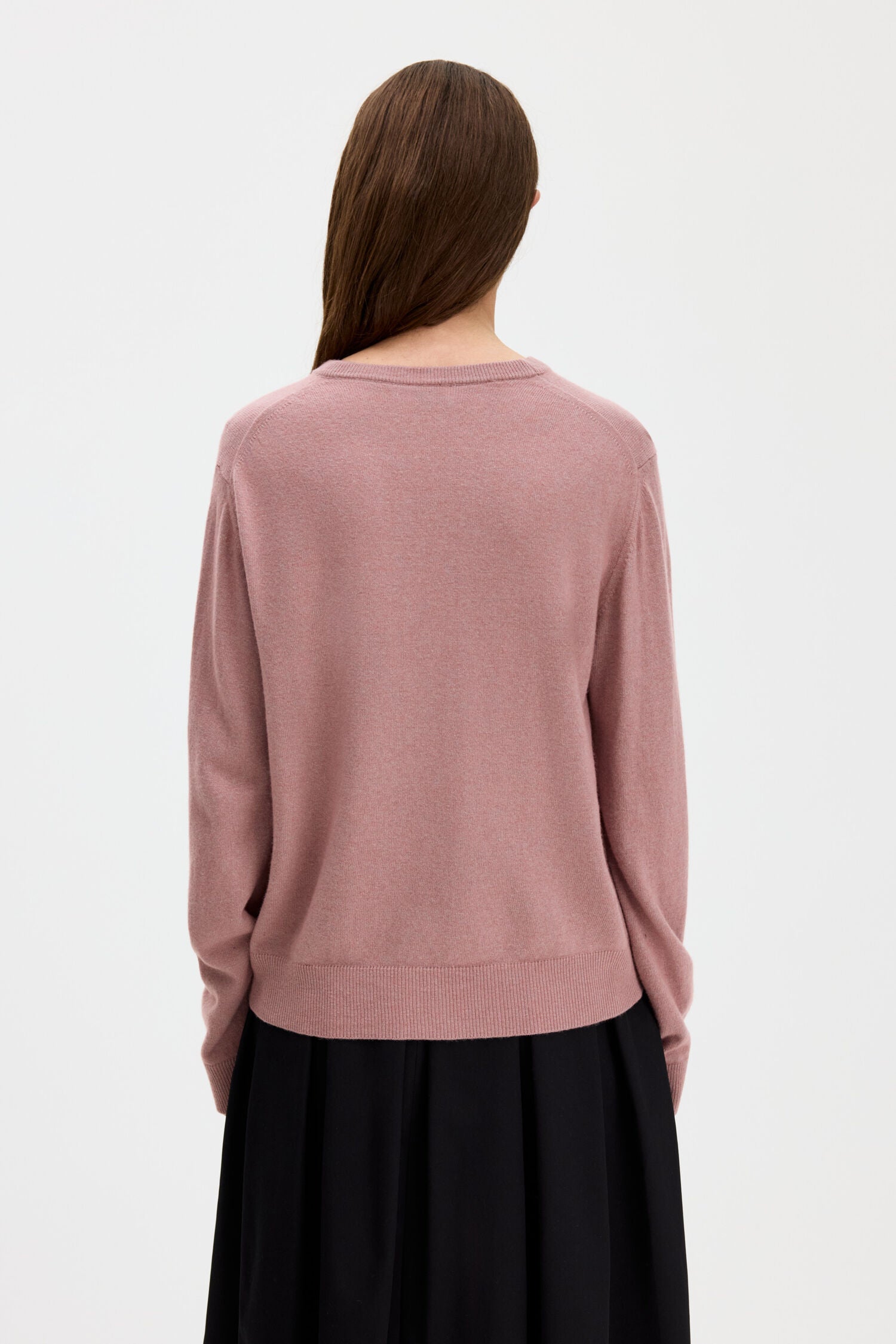 Filippa K / soft wool crewneck sweater / Light Pink
