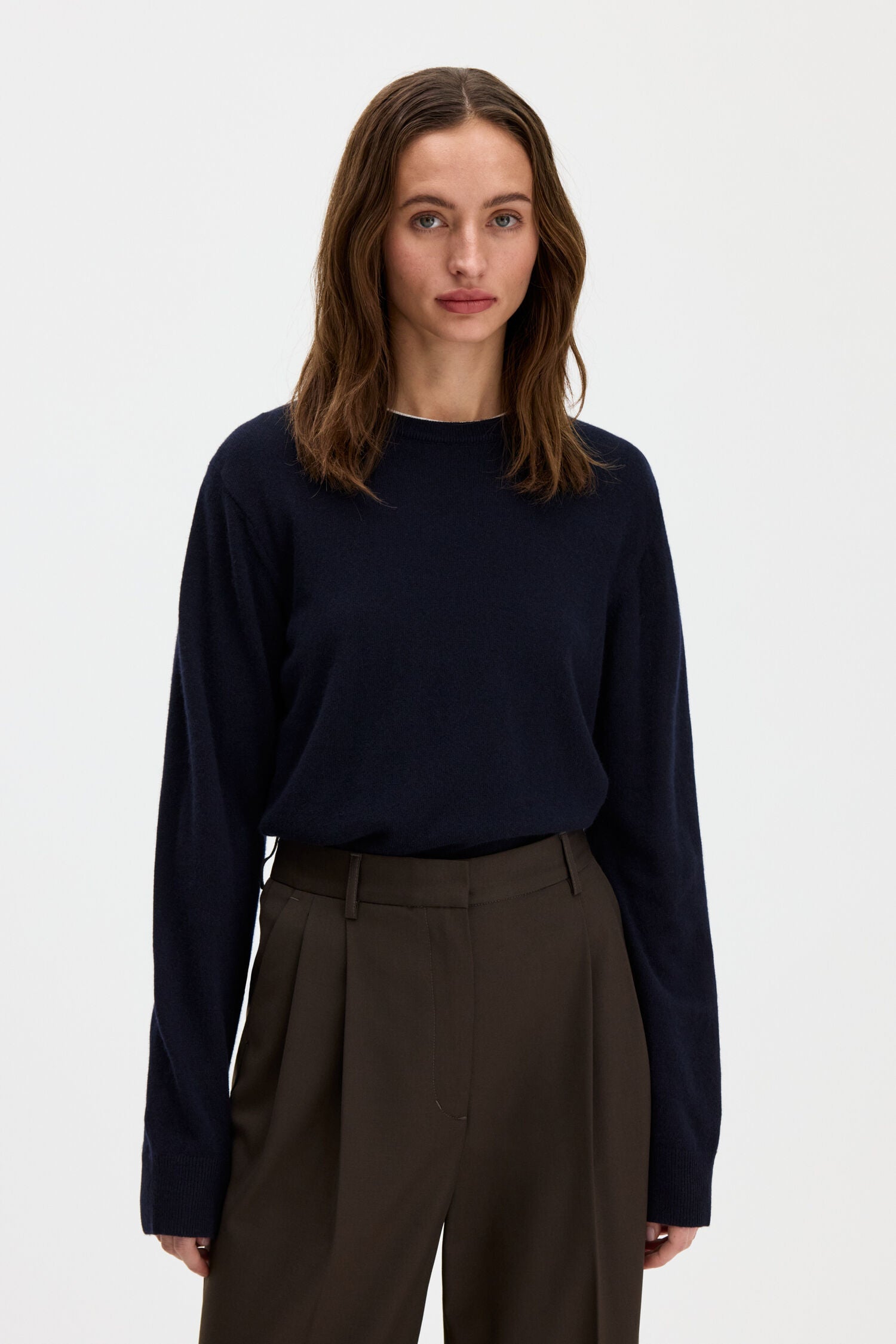 Filippa K / soft wool crewneck sweater / Navy