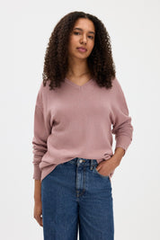 Filippa K / soft wool v-neck sweater / Light Pink