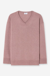 Filippa K / soft wool v-neck sweater / Light Pink