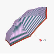 Mini Faltbarer Regenschirm 'Joy' mit Streifen / rosa