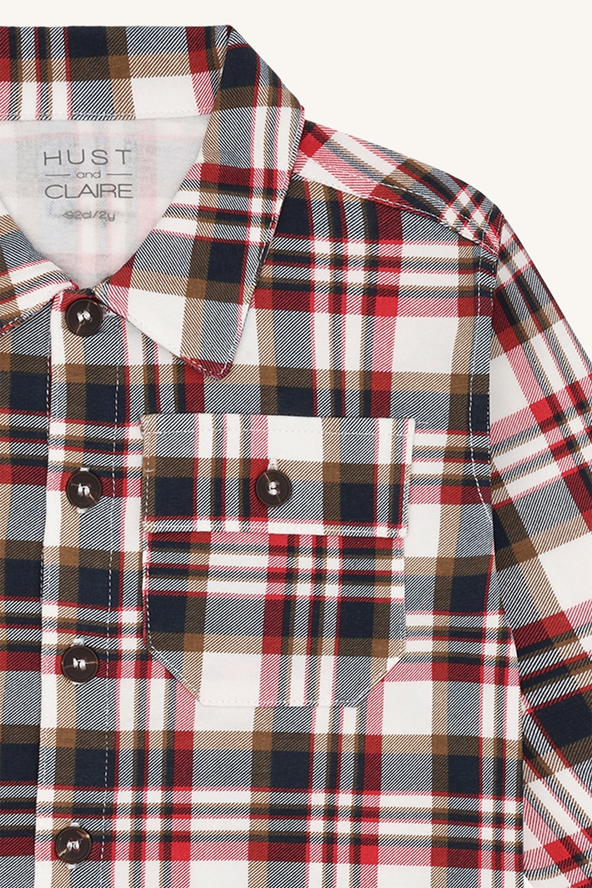 Hust & Claire / HCRavn Fall Check / Warm red