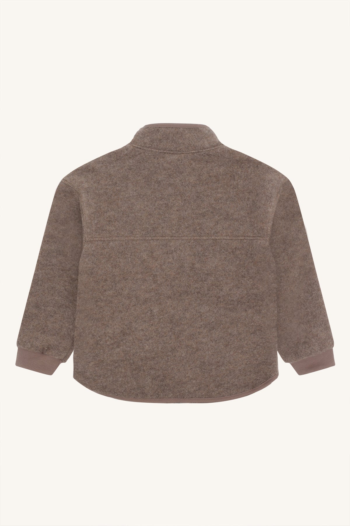 Hust&Claire / HCEmi Zip Jacket Wool Fleece / Deer Melange