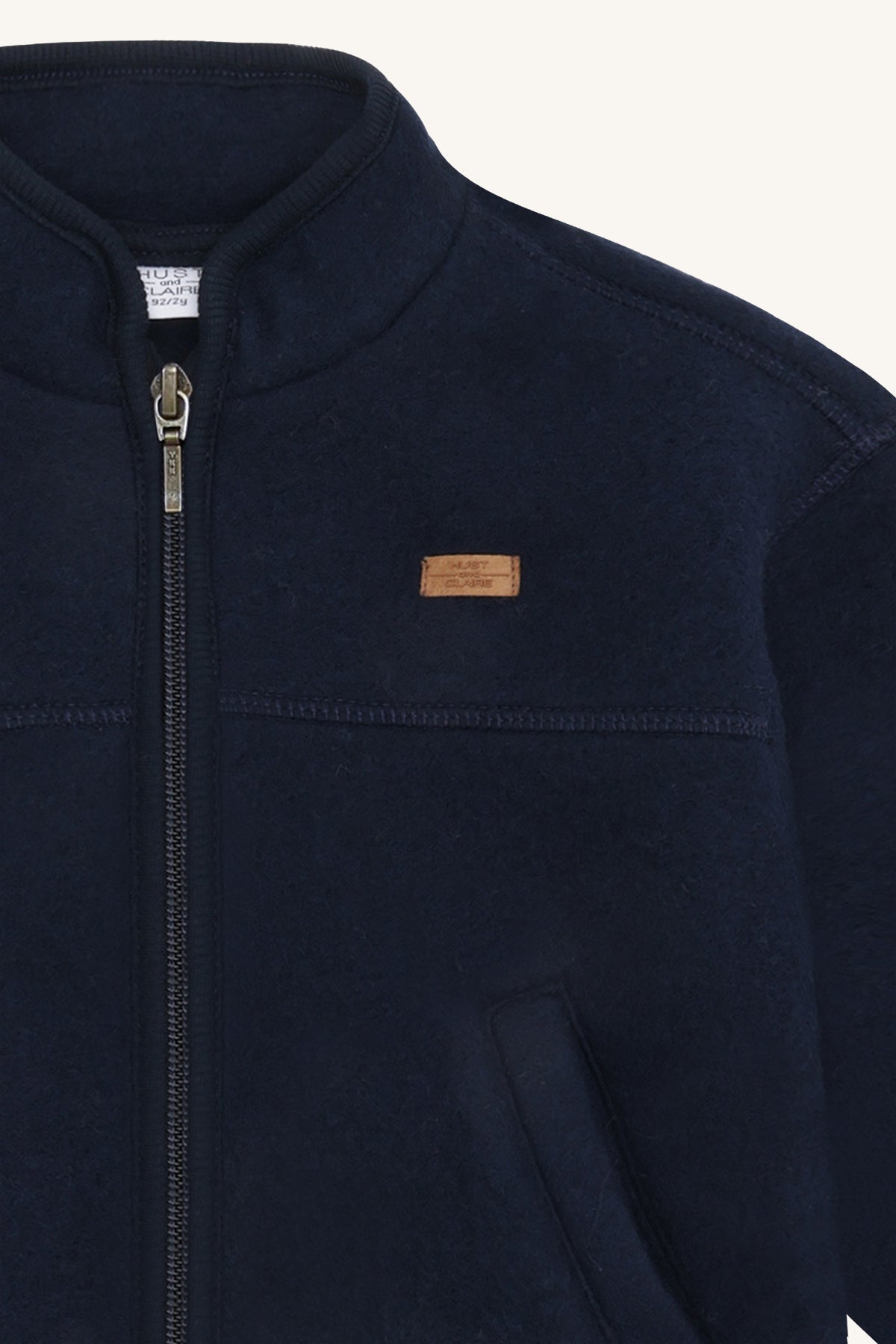 Hust&Claire / HCEmi Zip Jacket Wool Fleece / More navy
