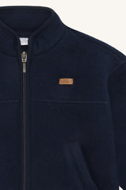 Hust&Claire / HCEmi Zip Jacket Wool Fleece / More navy