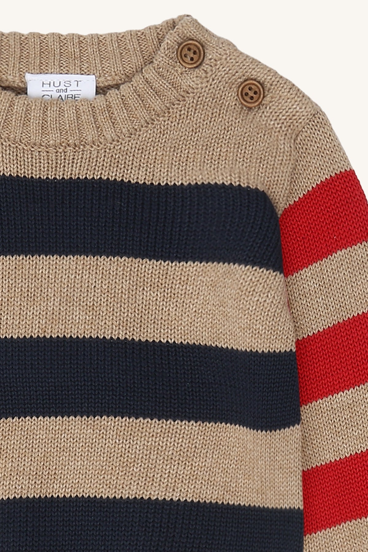 Hust & Claire / HCPilou Knit Stripes / Biscuit