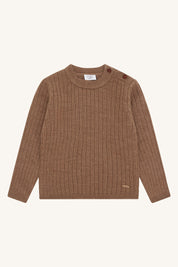 Hust&Claire / HCPil Wool Rib Knit / Coca Mocha