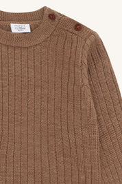 Hust&Claire / HCPil Wool Rib Knit / Coca Mocha
