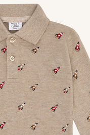 Hust & Claire / HCStevie Space embroidery / Biscuit