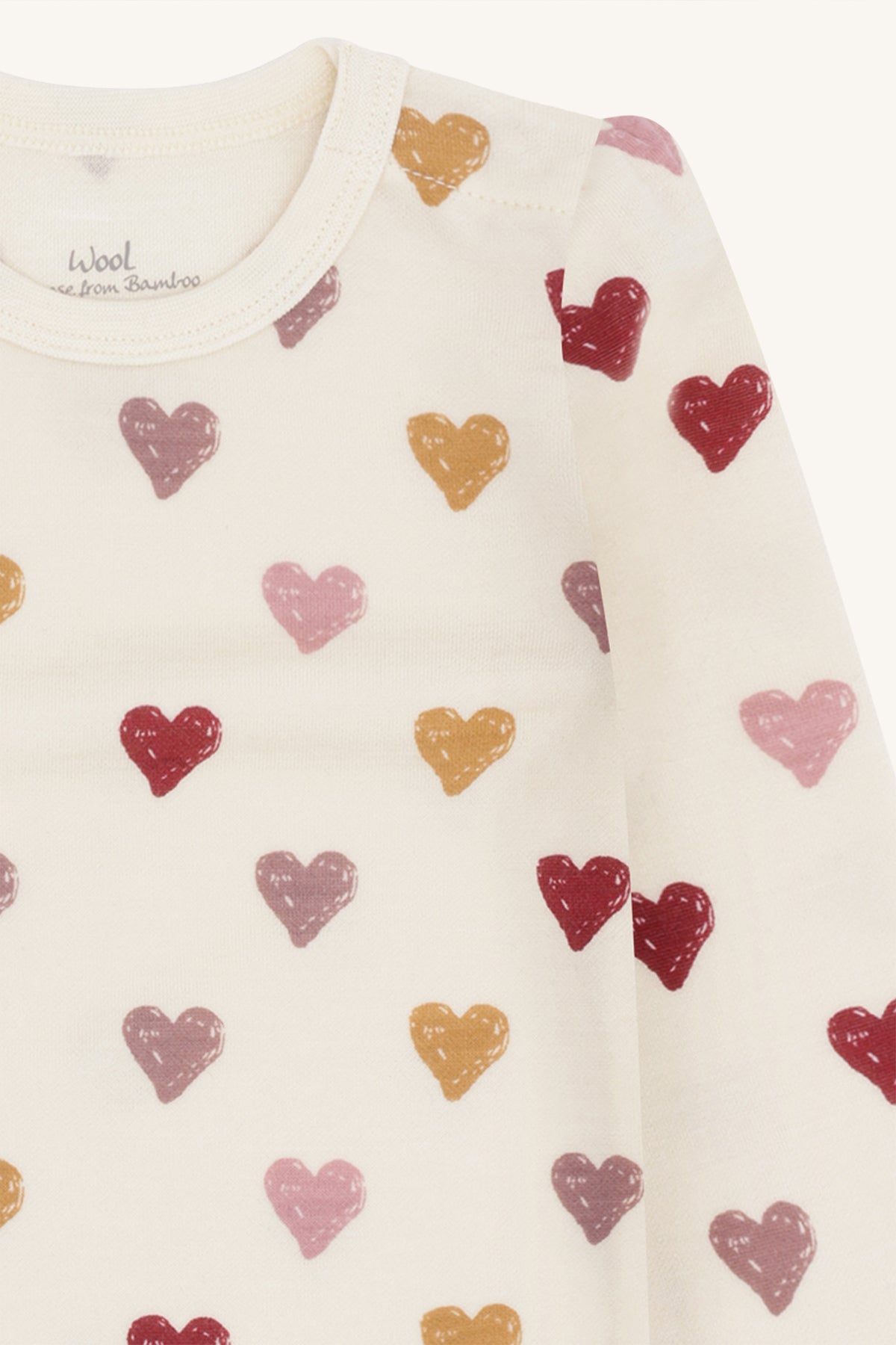 Hust&Claire / HCBaloo Hearts Puff Body Stocking / Off White