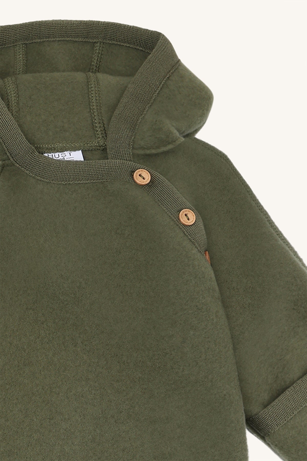 Hust&Claire / HCMevi Hood Wool Fleece / Turtle