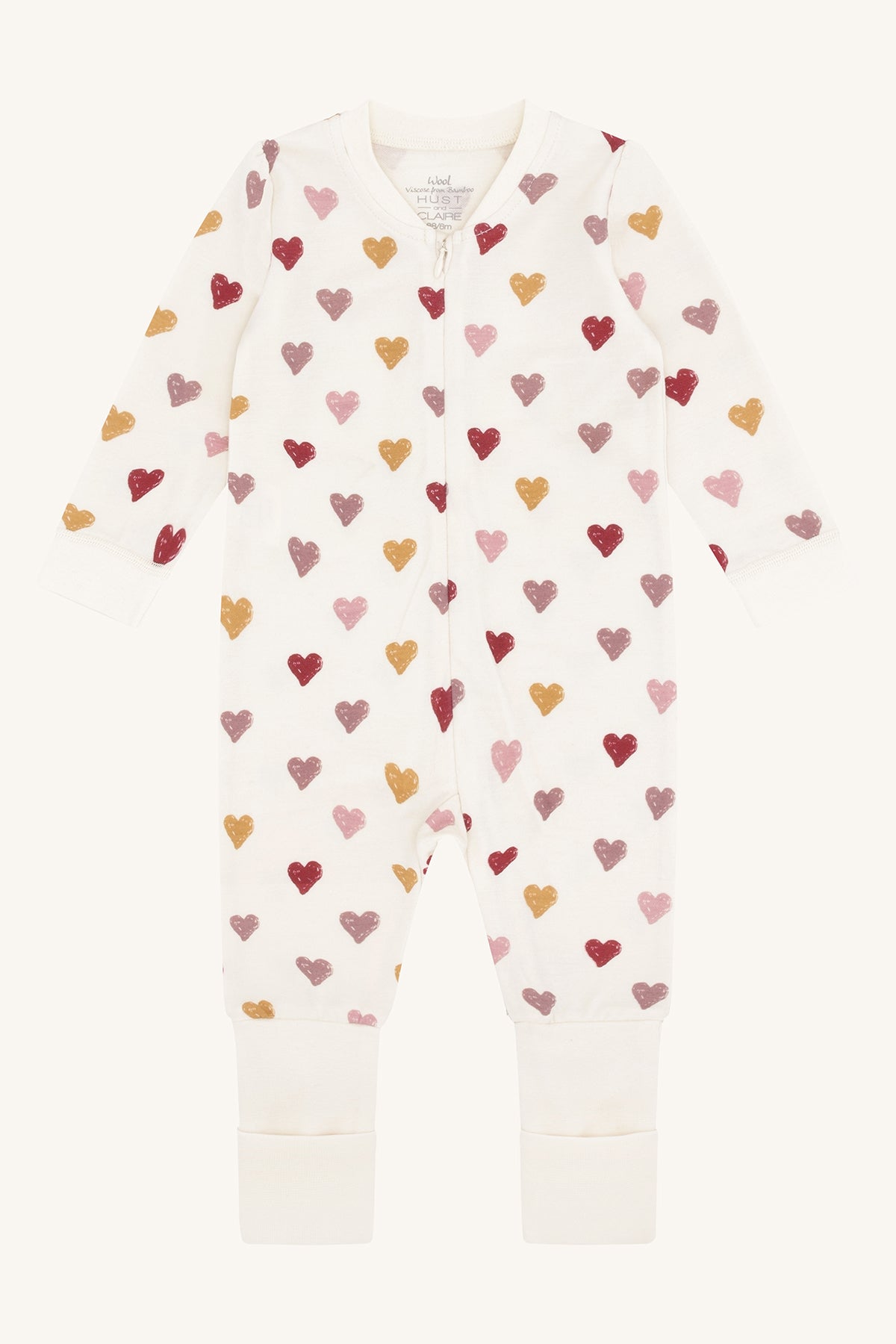 Hust&Claire / HCManu Hearts Puff Nightwear / Off White