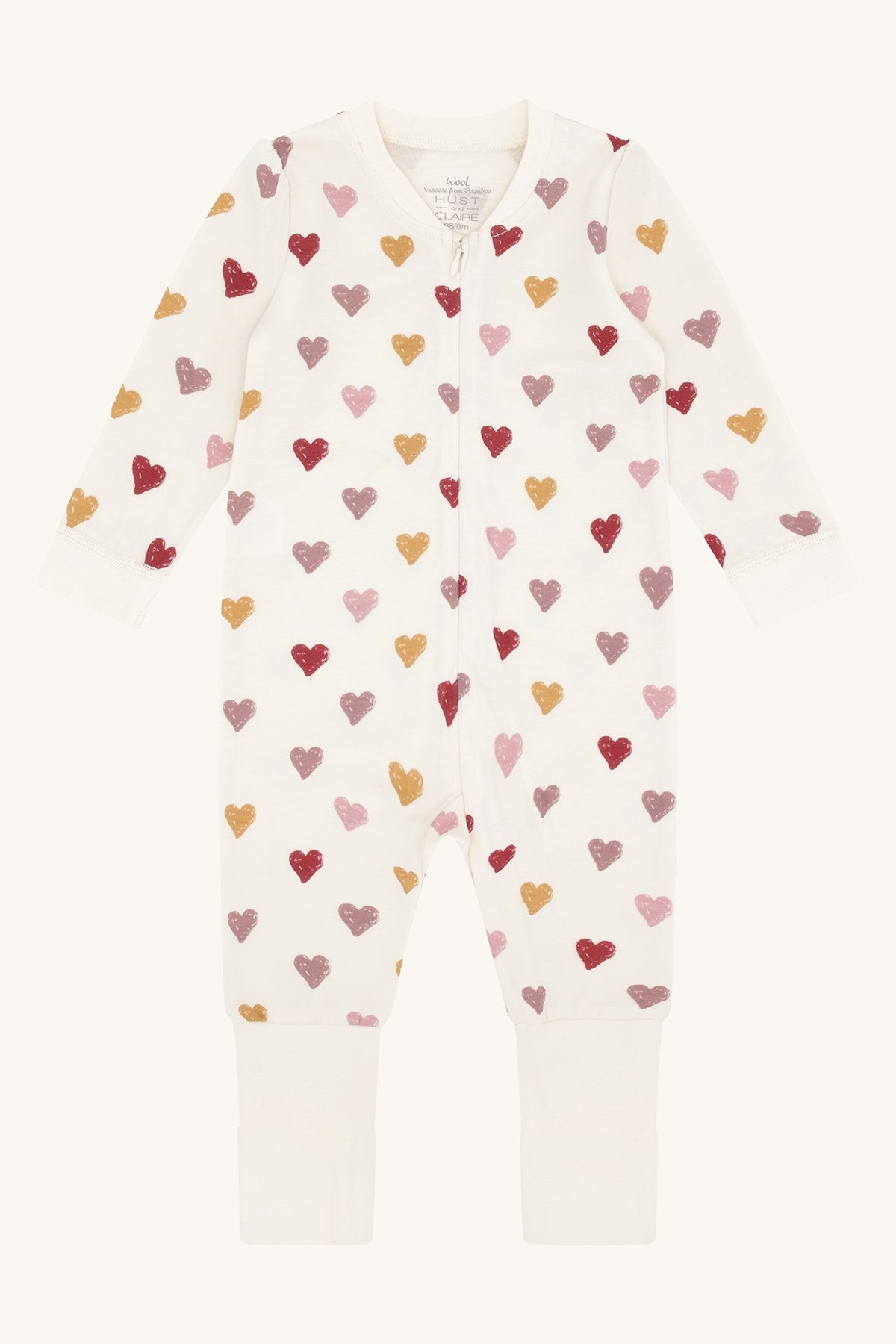Hust&Claire / HCManu Hearts Puff Nightwear / Off White