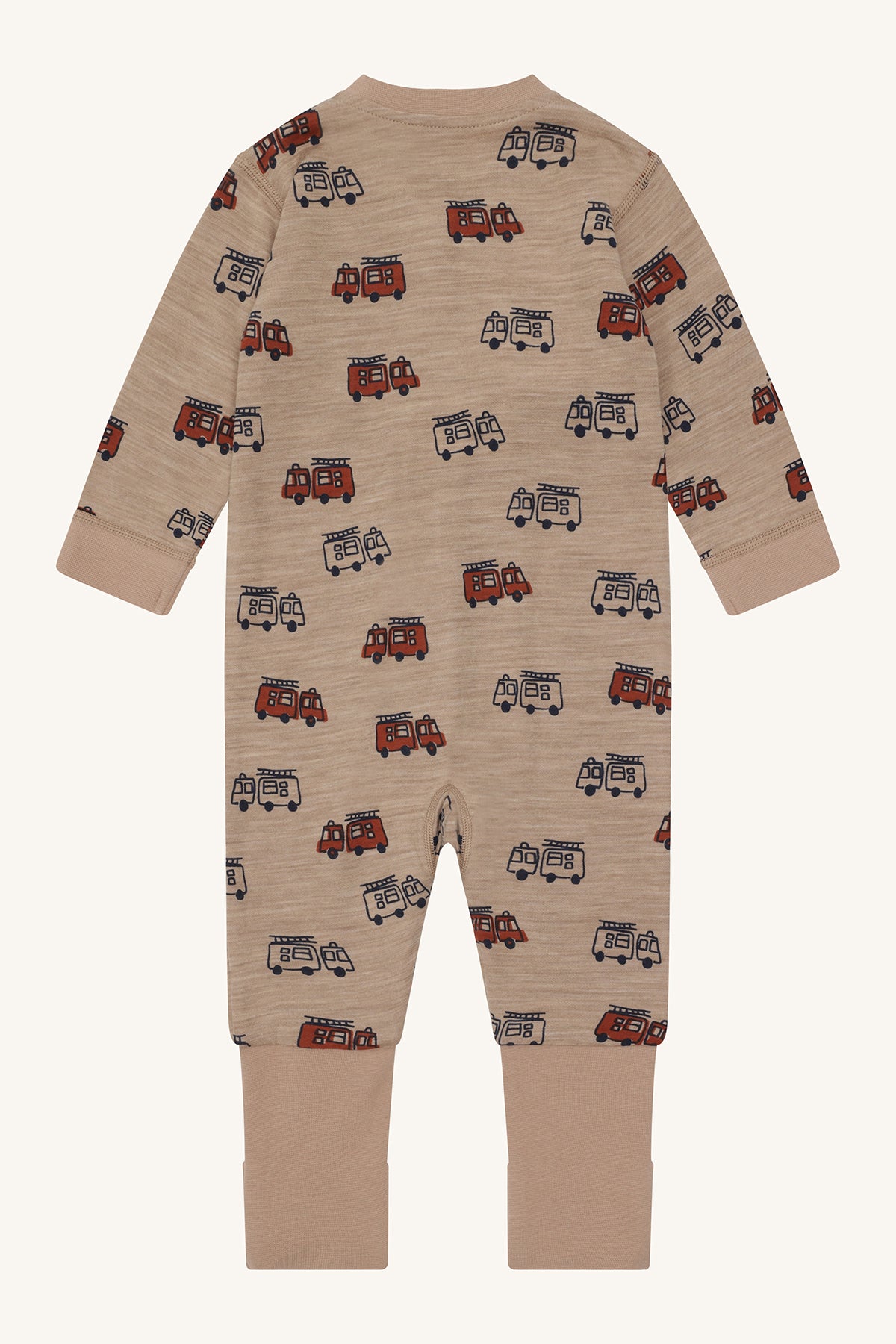 Hust&Claire / HCManu Firetruck Zip Nightwear / Biscuit