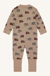 Hust&Claire / HCManu Firetruck Zip Nightwear / Biscuit