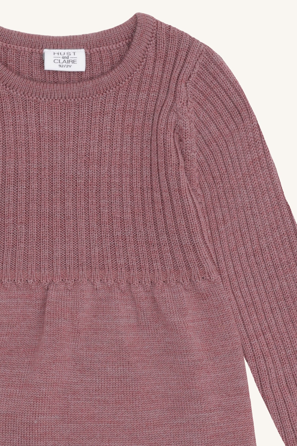 Hust&Claire / HCDuri Wool Knit Dresses / Pale Mauve