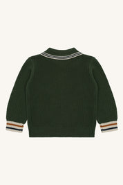 Hust&Claire / HCPelle  Polo cardigan / Deep Ivy
