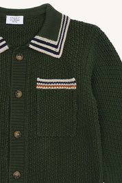 Hust&Claire / HCPelle  Polo cardigan / Deep Ivy