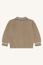 Hust&Claire / HCPelle  Polo cardigan / Biscuit
