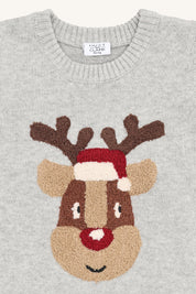 Hust & Claire / HCPrinco  Reindeer Vest / Soft Grey Melange