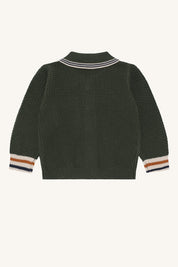 Hust&Claire / HCCharli Polo cardigan / Deep Ivy