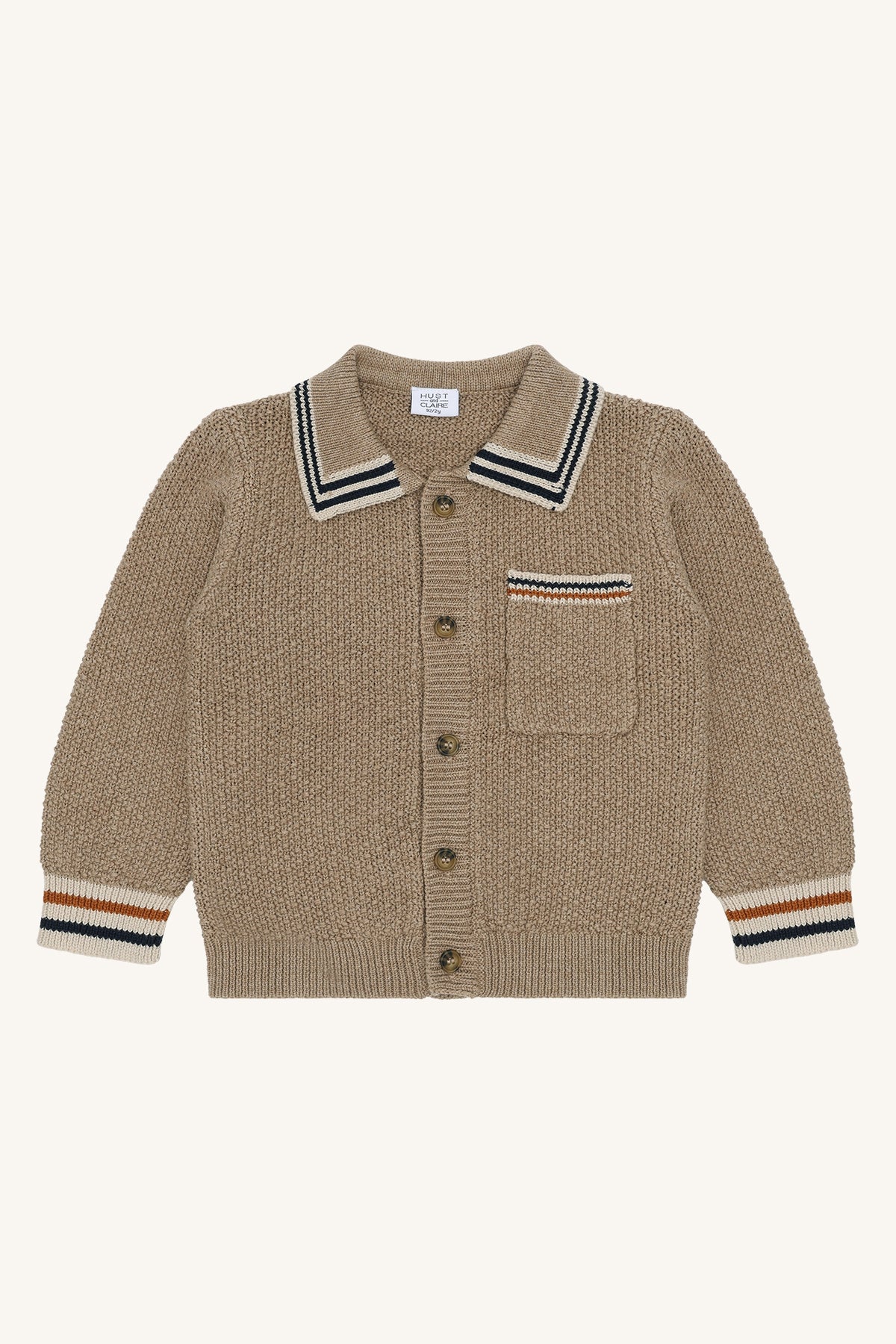 Hust&Claire / HCCharli Polo cardigan / Biscuit